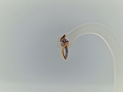 Zelta auskari ar cirkoniju, 1.93 g