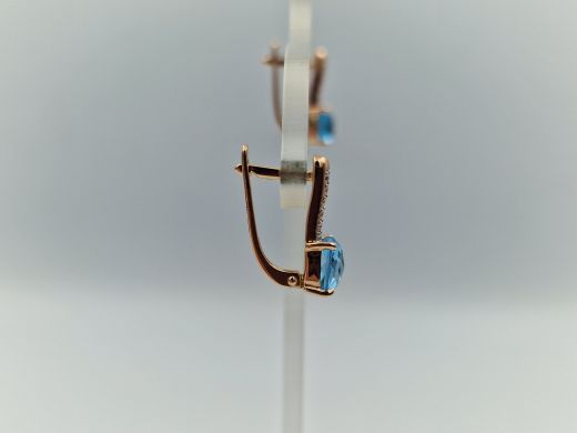 Zelta auskari ar cirkoniju, 3.03 g