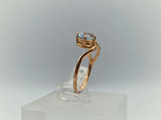 Zelta gredzens ar cirkoniju, 1.55 g, izm. 17