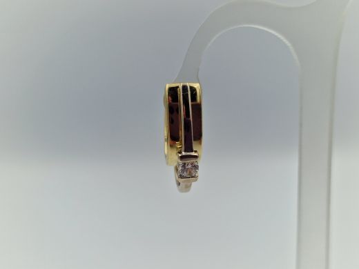 Zelta auskari ar cirkoniju, 5.74 g