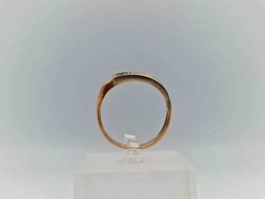 Zelta gredzens ar cirkoniju, 2.57 g, izm. 18.5