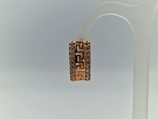 Zelta auskari ar cirkoniju, 2.37 g