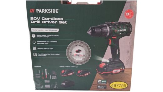 PARKSIDE 20V Cordless Drill Driver Set