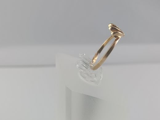 Zelta gredzens ar cirkoniju, 1.45 g, izm. 16.5