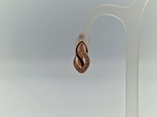 Zelta auskari ar cirkoniju, 2.05 g