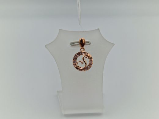 Zelta kulons ar cirkoniju, 0.79 g