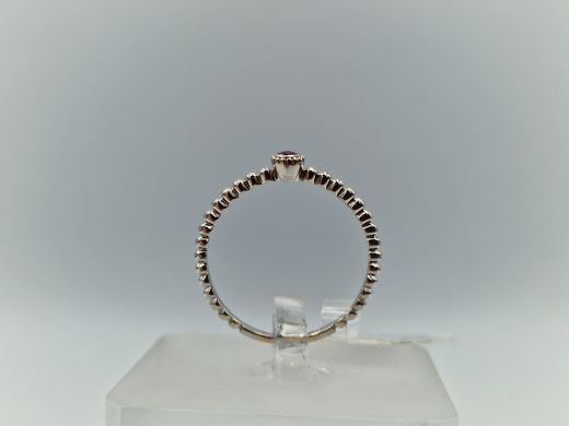 Zelta gredzens ar cirkoniju, 1.08 g, izm. 16.5