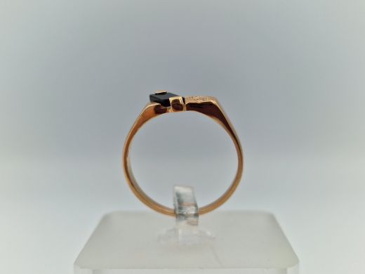 Zelta gredzens ar cirkoniju, 1.71 g, izm. 17