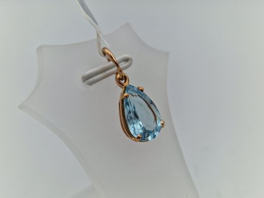 Zelta kulons ar topāzu, 1.6 g