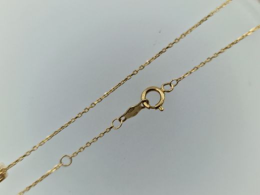 Zelta ķēdīte ar cirkoniju, 1.24 g, izm. 45