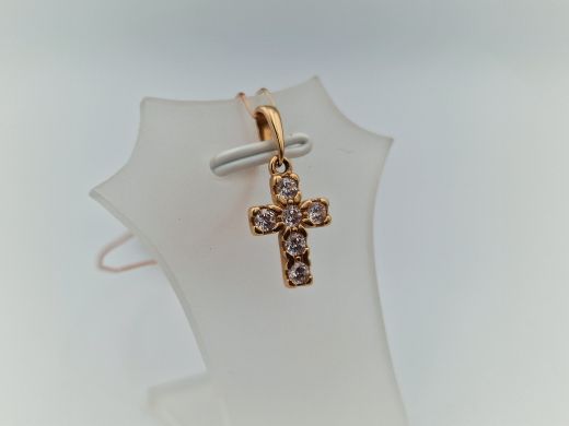 Zelta kulons ar cirkoniju, 1.17 g