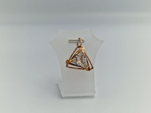 Zelta kulons ar cirkoniju, 2.71 g