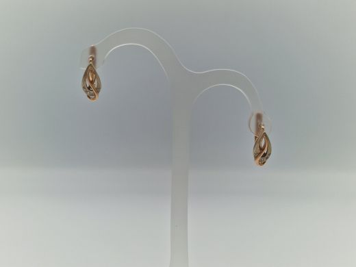 Zelta auskari ar cirkoniju, 4.44 g