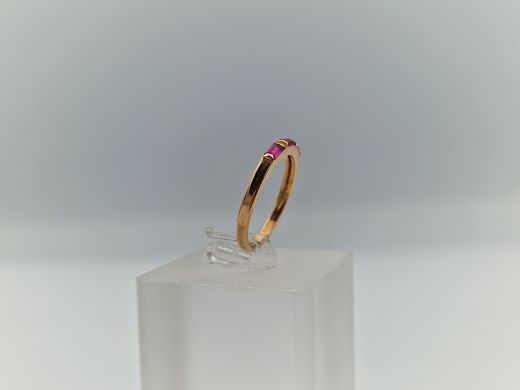 Zelta gredzens ar cirkoniju, 1.97 g, izm. 16.5