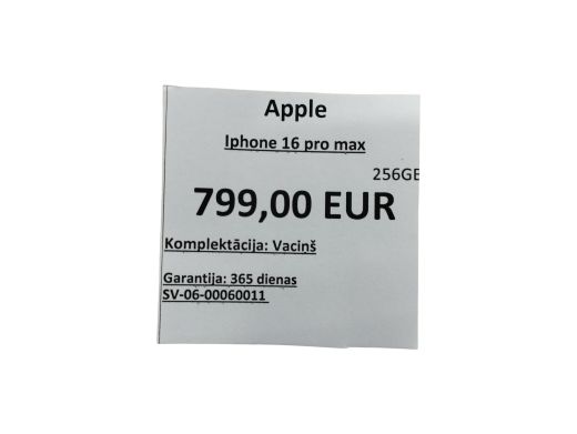 Apple iPhone 16 Pro Max 256 gb