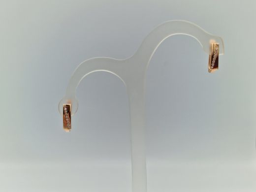 Zelta auskari ar cirkoniju, 1.61 g