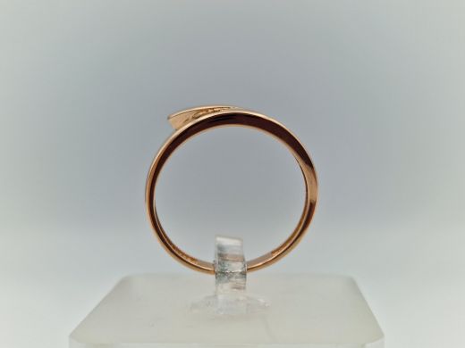 Zelta gredzens ar cirkoniju, 2.32 g, izm. 17