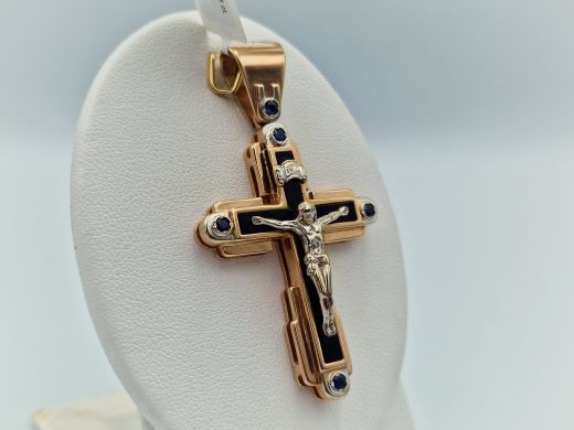 Zelta kulons ar safīriem, 18.39 g