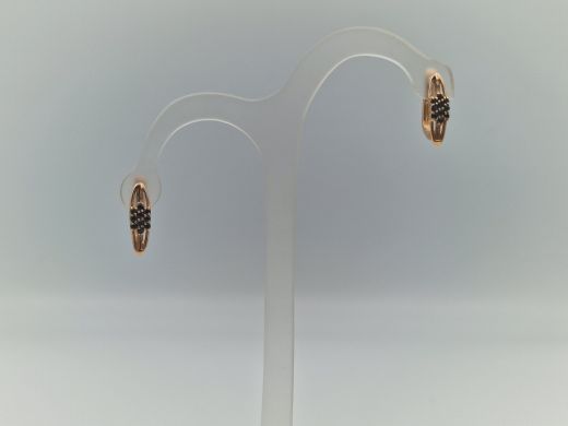 Zelta auskari ar cirkoniju, 2.76 g