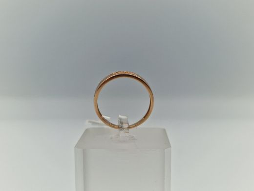 Zelta gredzens ar cirkoniju, 1.7 g, izm. 17