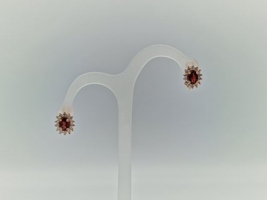 Zelta auskari ar cirkoniju, 5.12 g