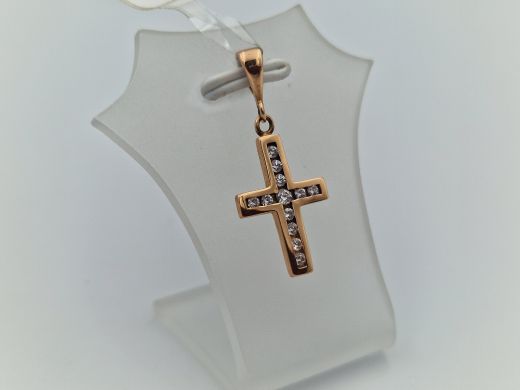 Золотой кулон с цирконом, 1.48 г