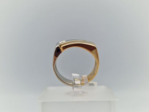 Zelta gredzens ar briljantiem, 8.12 g, izm. 16