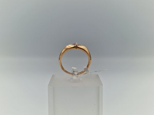 Zelta gredzens ar briljantu, 2.08 g, izm. 16.5