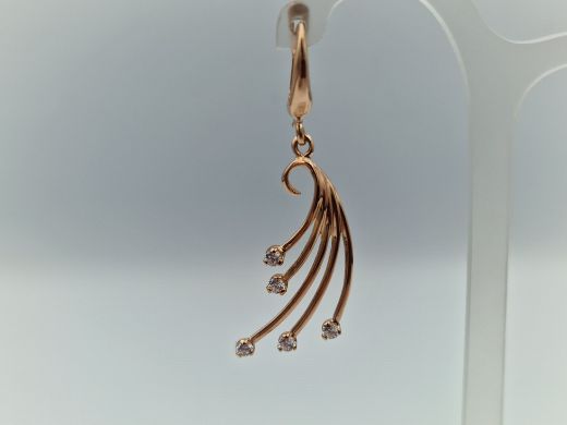 Zelta auskari ar cirkoniju, 4.78 g