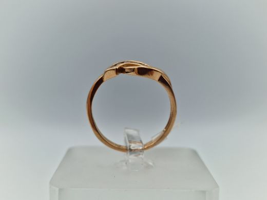 Zelta gredzens ar cirkoniju, 1.72 g, izm. 17