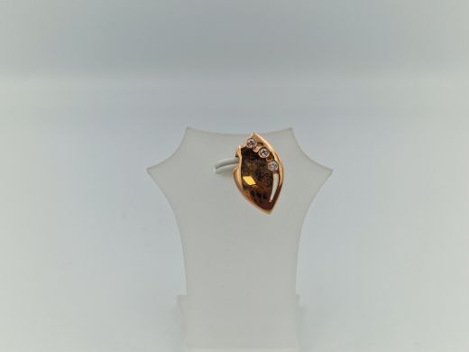 Zelta kulons ar cirkoniju, 2.14 g