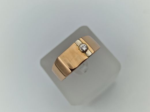 Zelta gredzens ar cirkoniju, 5.76 g, izm. 19.5