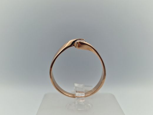 Zelta gredzens ar cirkoniju, 2.41 g, izm. 18