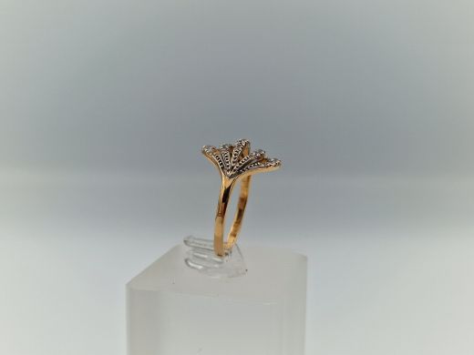 Zelta gredzens ar cirkoniju, 3.02 g, izm. 18.5