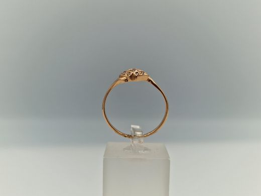 Zelta gredzens ar cirkoniju, 1.79 g, izm. 18.5