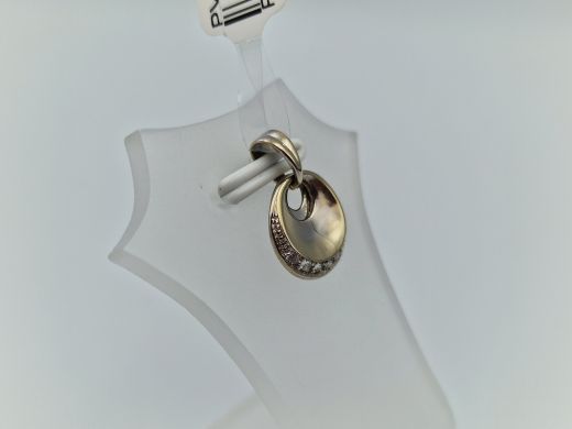 Zelta kulons ar cirkoniju, 1.38 g