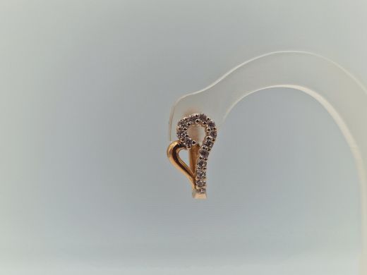 Zelta auskari ar cirkoniju, 3.65 g