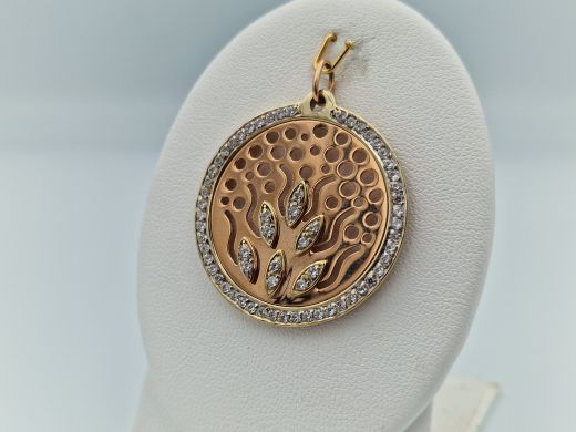 Zelta kulons ar cirkoniju, 7.25 g