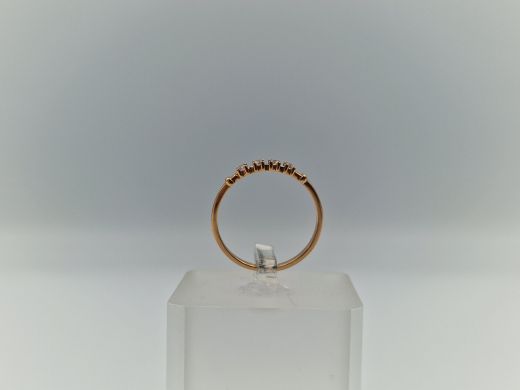 Zelta gredzens ar cirkoniju, 1.17 g, izm. 17