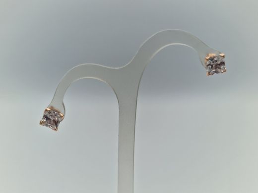 Zelta auskari ar cirkoniju, 0.78 g