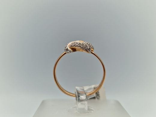 Zelta gredzens ar cirkoniju, 2.04 g, izm. 17.5