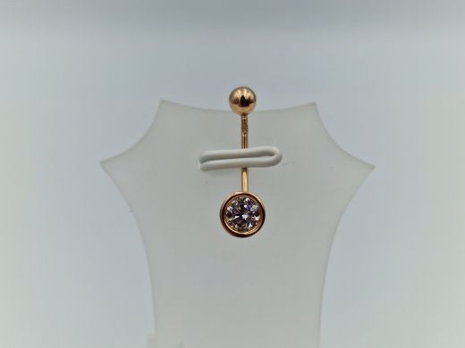 Zelta kulons ar cirkoniju, 1.18 g