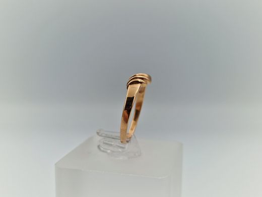 Zelta gredzens ar cirkoniju, 1.54 g, izm. 17