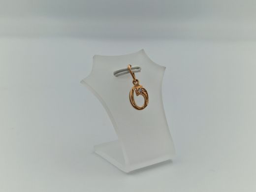 Zelta kulons ar cirkoniju, 0.63 g