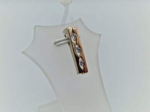 Zelta kulons ar cirkoniju, 1.77 g