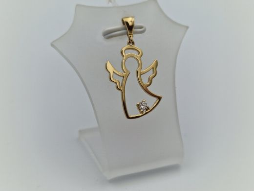Золотой кулон с цирконом, 1.3 г
