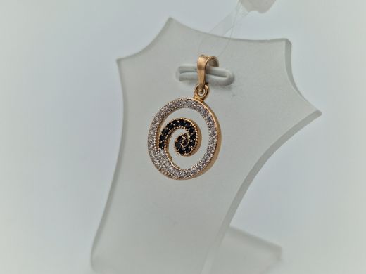 Zelta kulons ar cirkoniju, 1.13 g