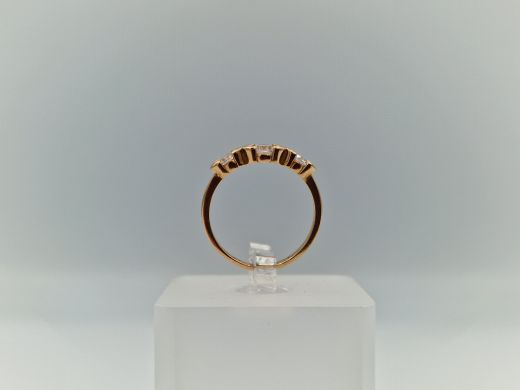 Zelta gredzens ar cirkoniju, 1.84 g, izm. 16.5