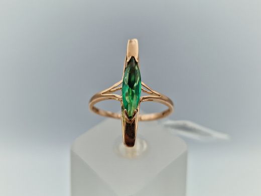 Zelta gredzens ar cirkoniju, 2.82 g, izm. 19.5