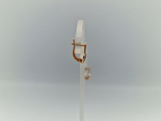 Zelta auskari ar cirkoniju, 1.1 g